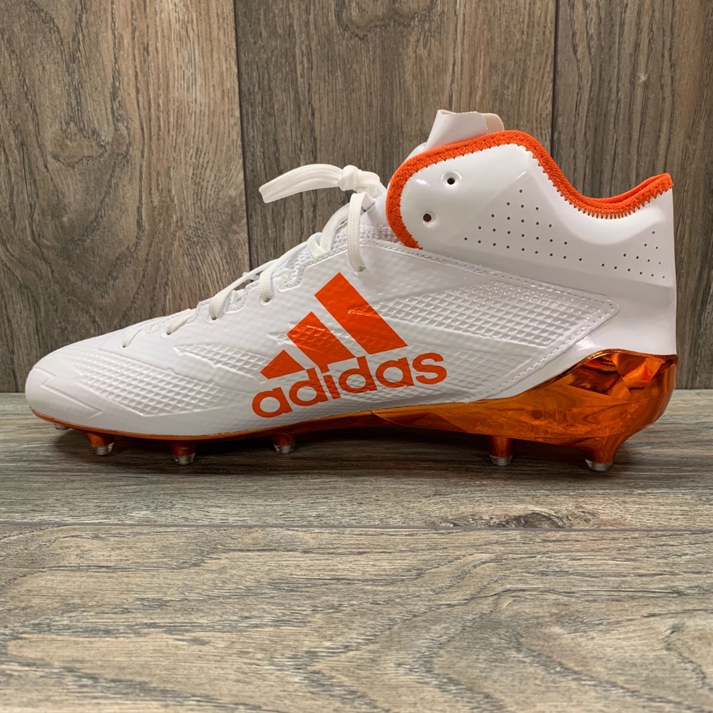 Adidas Football Cleats White/Orange - Picture 3 of 5